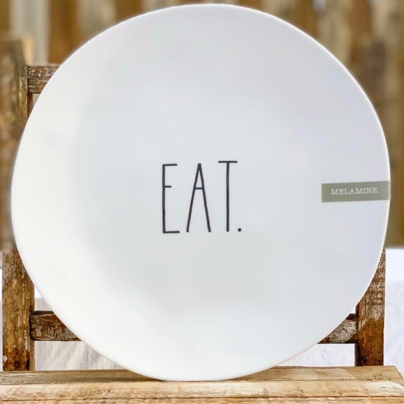 Rae Dunn "EAT" Melamine Plates